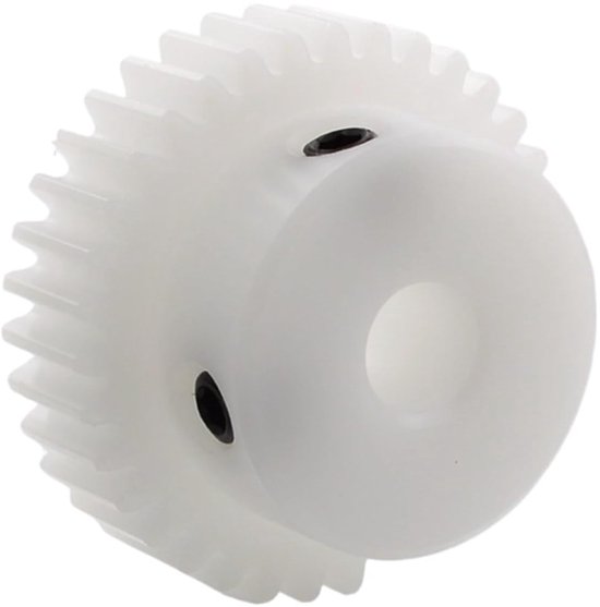 1 STUKS 1 Module POM Plastic Tandwielen 20T/22T/24T/25T Bewerkte Boring 4/5/6/8/10/12mm Nylon Motor Boss Tandwiel voor CNC-apparatuur(1 Module 24T Bore 10mm)