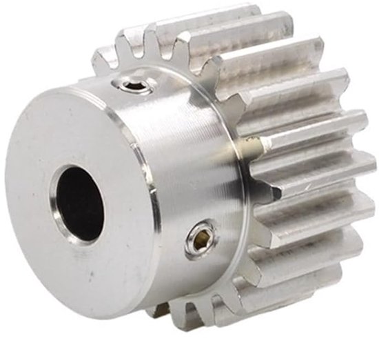 1 STUKS 2-module 20T/21T/22T rechte tandwielen met spiebaan 304 roestvrij staal motor tandwiel baas tandwiel voor CNC-apparatuur(20T Bore 10mm)