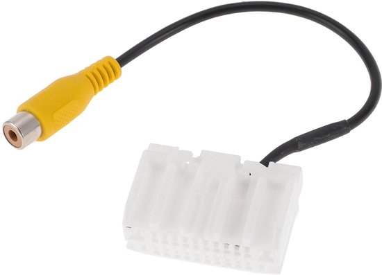 1 Stuks Achteruitrijcamera Achteruitrijcamera Adapter Kabelboom Kabel voor Jeep Compass 2009-2017 Voor Achteruitrijcamera Bedrading Kabelboom Wit Metaal