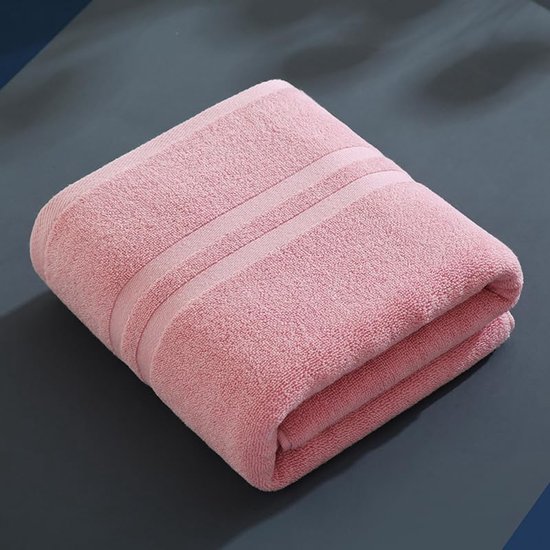 1 stuks keperstof satijnen badhanddoek, multifunctioneel gebruik als bad fitness, badkamer, douche, sport, handdoek, omgaan met verschillende situaties moeiteloos.27,5x55,3 inch (roze) B