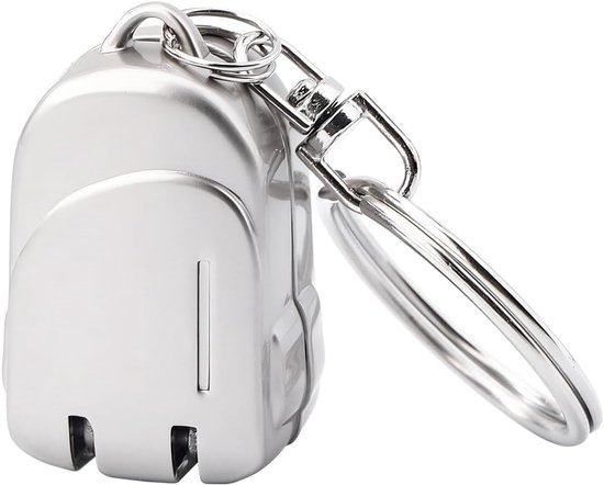 1 stuks nagelknipper, draagbare mini nagelknipper sleutelhanger, schattige opvouwbare roestvrijstalen reisvingernagel- en teennagelknipper, zilver