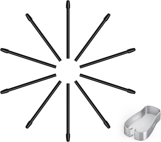 (10 Punten) Vervangende penpunten voor reMarkable Marker Stylus, 4096 drukgevoeligheid en ondersteuning voor kantelen, met gereedschap voor het verwijderen van de punten
