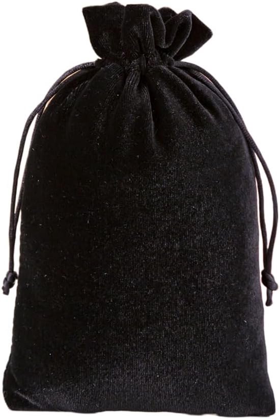 10 stuks 25 x 30 cm, zachte fluwelen zakjes met trekkoord, sieradenzakje om te vullen, snoep, sieraden, oorbellen, fluwelen stoffen zakje voor Kerstmis, bruiloft, gastgeschenken, zwart