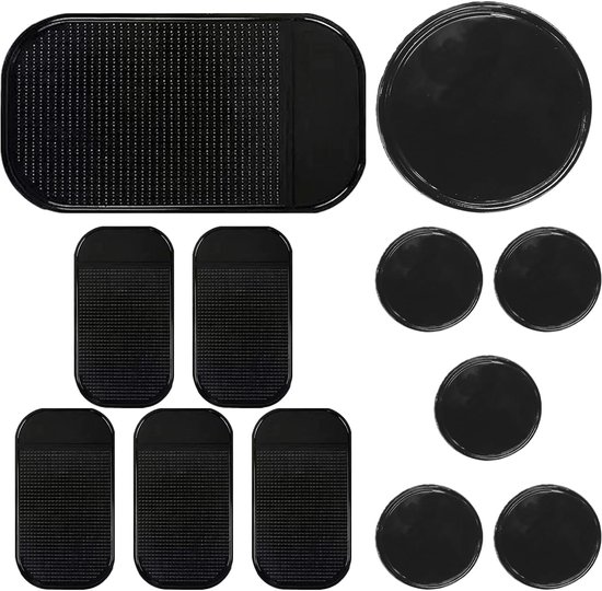 10 stuks autokabletten, kleverige anti-slip pads, binnenruimtes voor auto's en mobiele telefoons, ornamenten en knoppen.