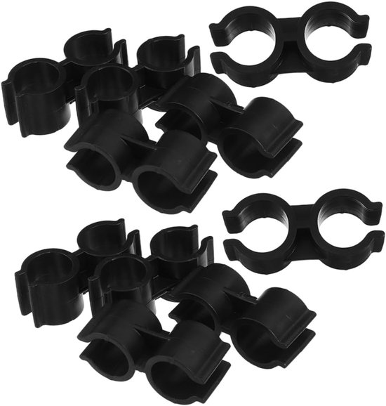 10 Stuks Buisklemmen Buisconnector Kunststof Bovenpaalclips Supermarktplankkoppeling Accessoires Stevige Vervangingen Voor Bezemstangen Bezemsteelconnector