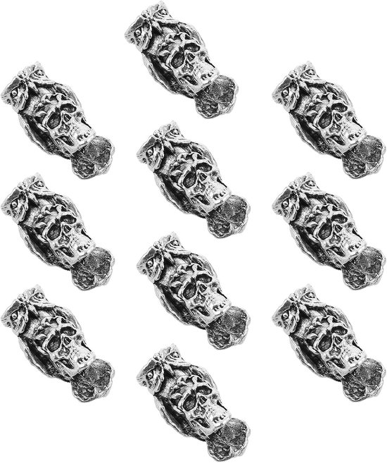 10 Stuks Delige Metalen Haarmanchetten met Grote Opening voor Vlechten Dreadlocks Duurzame Dreadlock-accessoires voor Vrouwen Mannen Realistische Haarkralen voor Creatieve Styling
