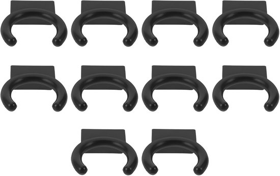 10 Stuks Delige Microfoonhouder Muurbeugel met Versterkte Steun Compacte Mic Clip voor Studio Thuis Eenvoudig Te Installeren Microfoonwandorganizer voor Veilige Nette Opbergruimte
