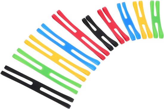 10 Stuks H-vormige Elastische Rubberen Banden Zware Kwaliteit Kleuren Herbruikbare Stevige Bindbanden voor Boeken Tassen Kunstbenodigdheden Fitness Buitengebruik