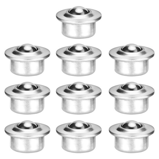 10 stuks kogelwielen met stalen kogel.