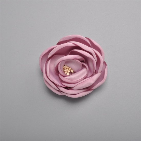 10 stuks kunstmatige bloemhoofden kleding decoratie accessoires 6 cm bloemhoofden esthetische nepbloemen voor het maken van haaraccessoires, paars