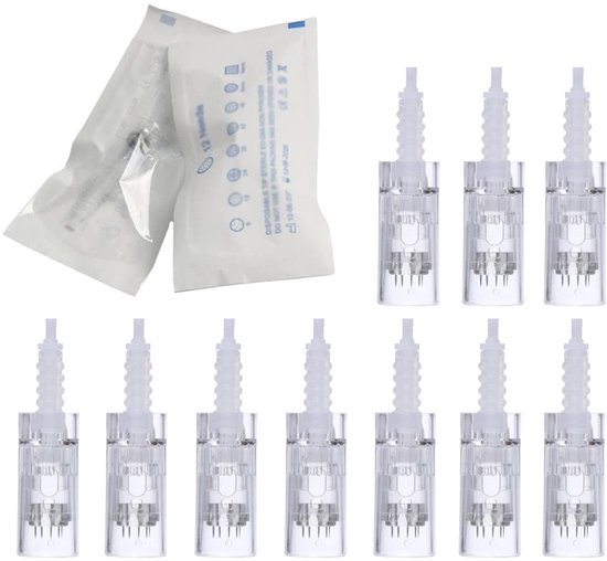 10 Stuks Micro Needling Cartridges 12PIN voor Pen