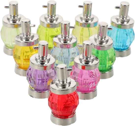 10 stuks mini parfumfles model miniatuur poppenhuis decor micro landschap parfum verzamelobject meubilair voor OB11 poppenhuis