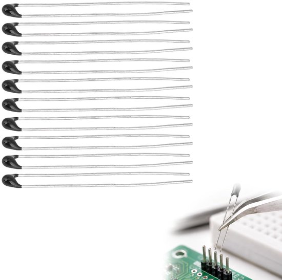 10 stuks NTC-thermistoren, weerstand 10k thermistor, 28 mm pinnen