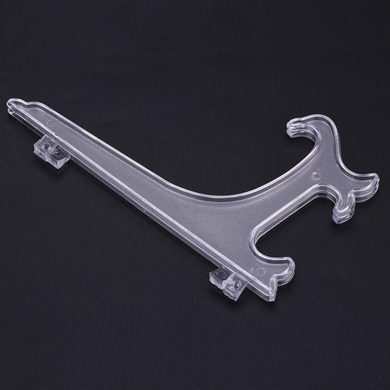 10 Stuks Opvouwbare Witte Plastic Plaathouders Schotel Fotolijst Displaystandaard Rek voor Thuis en Commercieel Gebruik (17,5 cm)