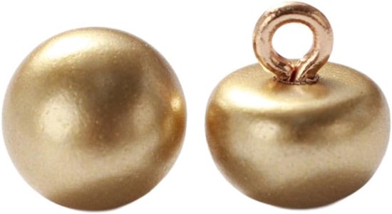 10 stuks parelknopen met oogje, halve bolknopen 10 mm, oogknopen, decoratieve knopen voor naaien en knutselen van decoraties, reserveknoppen voor doe-het-zelf trui, kleding, mantels, hemd