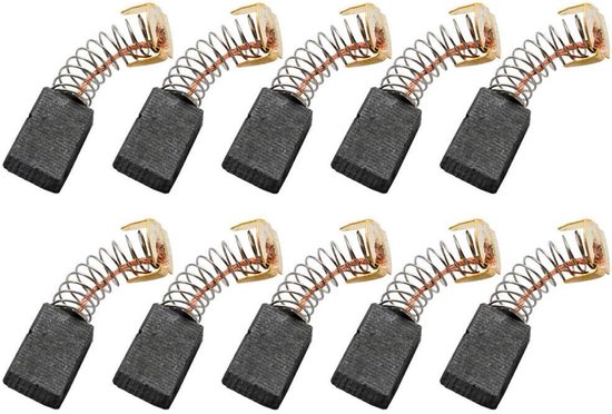 10 stuks reservekoolborstels voor elektrische haakse slijpers