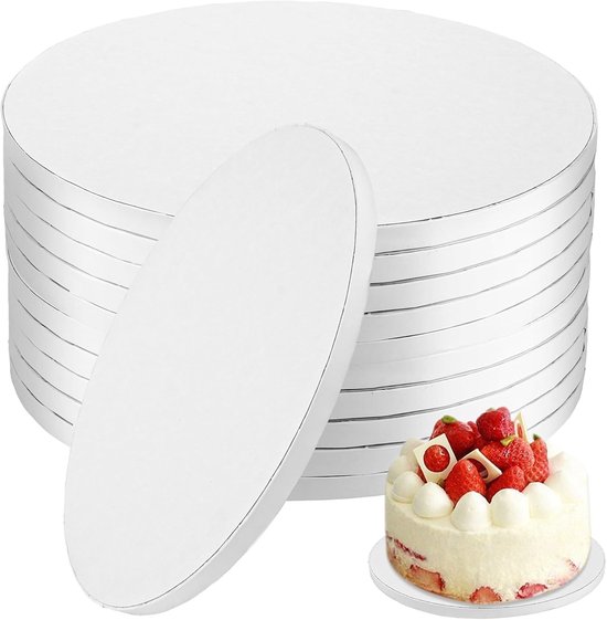 10 Stuks Rond Cake Board, Witte Taartkarton 25 cm, 10 Inch Honingraat Bord 12 mm voor Cake Taart Bakkerij Feest Presentatie Dagelijks Gebruik Dagelijks Gebruik