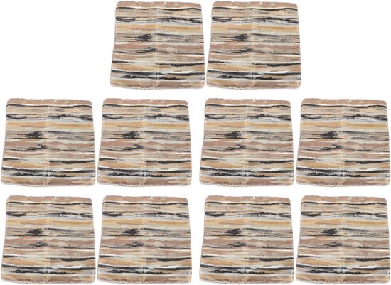 10 stuks sierkussenhoezen decoratieve hoesjes woonkamer bank woondecoratie zwart goud (50,8x50,8cm / 20x20in)
