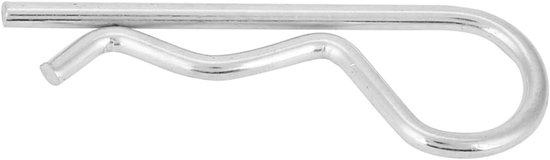 10 stuks splitpenclip B type verzinkt Borgpen Veerclip Haarspeldset 3 * 60 mm voor het vervangen van trailerpin Trailerpinclip (3.5 * 75mm)10pcs))