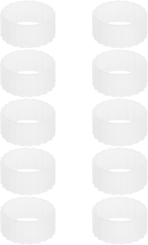 10 Stuks Transparante Siliconen Kaarsstabilisator Ringen Antislip Kaarsenhouders voor Taps Toelopende Kaarsen Flexibele Kaarsfixeringsringen voor Stevige Rechte Kaarsenstandaards
