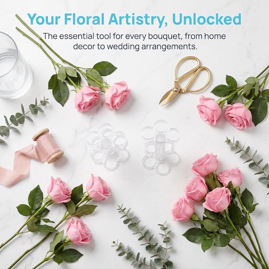 10 Stuks Transparante Spiral Ikebana Bloemhouder Herbruikbare Bloemstam Fixator voor Smalle Brede Vazen Onzichtbare Steun voor Bloemstukken Thuissfeer