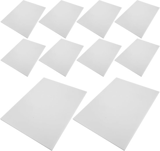 10 Stuks Wit Schuimplaat Verfbare Foam Board voor Creatieve DIY Projecten Tuinborden Weerbestendige Poster Achtergrond