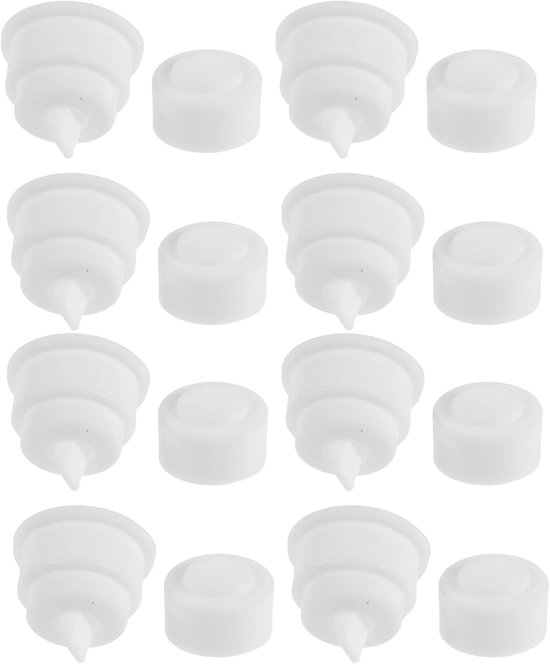 10 Stuks Zachte Siliconen Tandpastapompen Lekvrije Automatische Doseerpompen voor Contactloze Badkamerdispenser Universele Vervangingsaccessoires voor Tandpastatubes