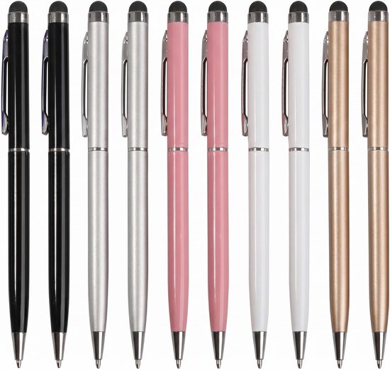 10 x tabletpennen met touchscreen, universele pennen, tabletpen, stylus, mobiele telefoonpen, stylus voor tablets, touchscreen