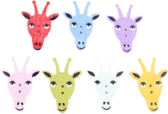 100 Stuks 2 Houten knoppen toetsen Dieren kinder decor doe-het-zelf accessoires Naaien gevormd decoratie houten dierlijke knopen cartoon knoppen schattige naaiknopen Bamboe