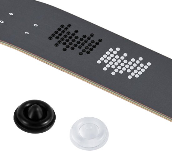 100 Stuks Antislip Snowboard-Stomppads, Zelfklevende Spikes Snowboard-Stappad Extra Grippad Winterski-Accessoires (Helder, Zwart)
