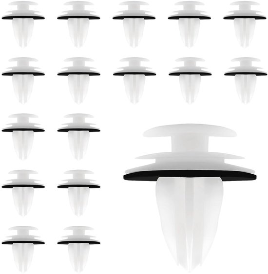 100 stuks deurbekledingclips, autobevestigingsclips, set autobevestigingsclips, ideaal voor deurpanelen en bumperbevestigingen, robuuste kunststofclips met vulling