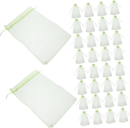 100 Stuks Insectennetten Voor Groenten En Fruit Beschermzakken Voor Groenten En Fruit Netzakken Voor Netzakken Voor En Organzazakken Voor