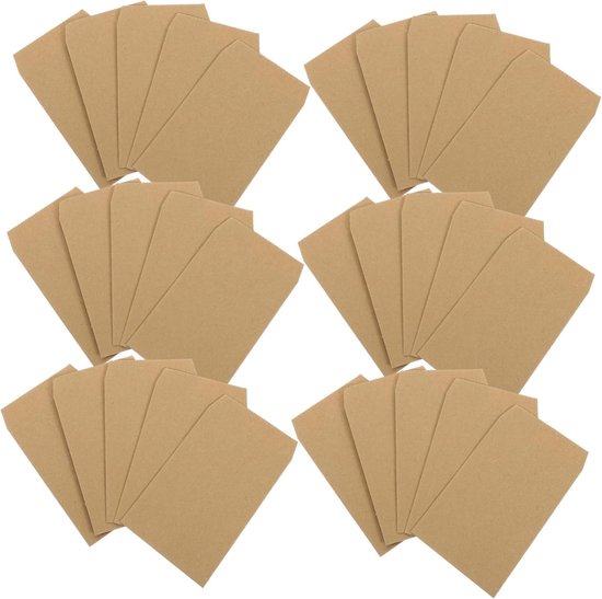 100 Stuks Mini-enveloppen Opbergzakken Papieren Enveloppen Voor Geld