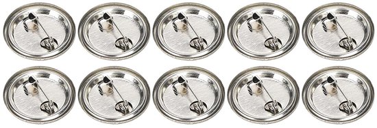 100 stuks pinknop ronde veiligheidsbadge embleem medaille onderdelen benodigdheden voor handwerk geschenken souvenirs (25MM metal badges 100 sets)