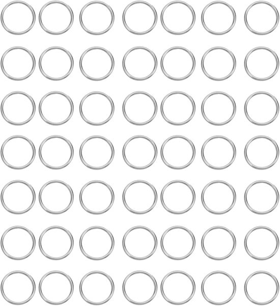 100 Stuks Rvs Dubbele Open Ring voor Sieraden Verbindingen Mini Sleutelhanger Ringen voor Kettingen Armbanden Oorbellen Duurzame Ornament Connectors voor Sleutels DIY Craft