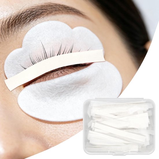 1000 stuks witte wimperstrips, wimperliftstrips, permanentpapier, wegwerp permanentpapier, wikkelstrips voor wimperkruller, wimperliftpads Lash Lift Papieren Strips