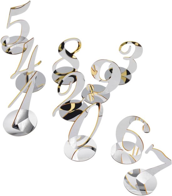 10stuks Acryl Tafelnummer Kaarten Modern Design Voor Bruiloft Verjaardag Feest Eenvoudig Te Reinigen Voor Banquets Evenementen
