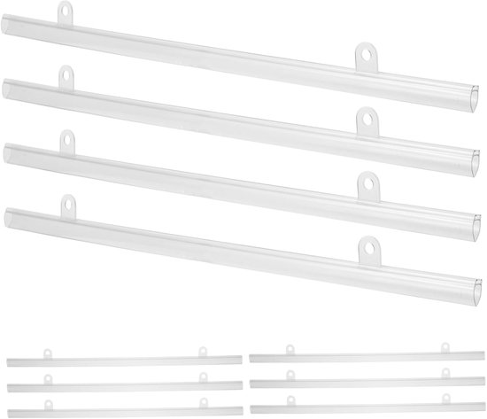 10stuks Pvc Poster Hanger Rail Eenvoudige Installatie Snelle Bevestiging Voor Stabiliteit Van Posters Advertenties Voor Supermarkten