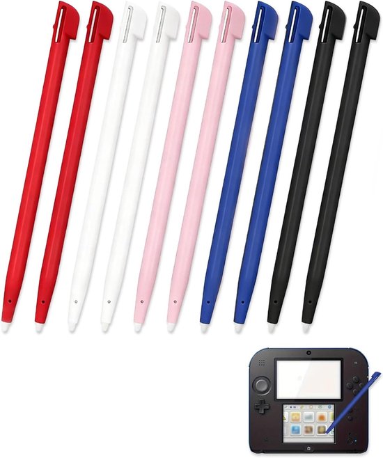 10x set touchpen, capacitieve vervangende pen voor 2DS penhouder, touch display stylus, stylus pen voor touchscreen, touchpen bedieningspen