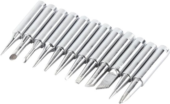 12 stuks 900 M-T vervangende soldeerpunten loodvrij voor 936, 937 938, 969, 8586, 852D soldeerstation gereedschap soldeerpistool