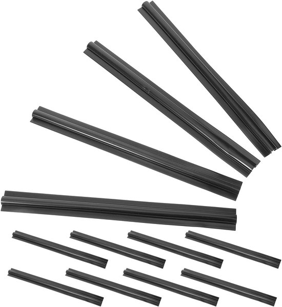 12 Stuks Beschermhoes Voor Kabelbomen Voor Auto's Auto-benodigdheden Beheer Van Autokabels Draad Snoer Organisator Black Pvc