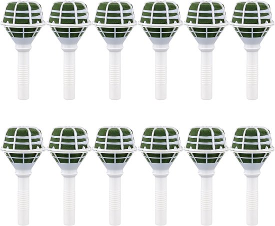12 stuks bloemenboekethouders, schuimstof steekmassa bruid boeket houder nat schuim bloemschuim verse bloemen steekspons voor bruiloftsboeket waterval boeket bloemstuk