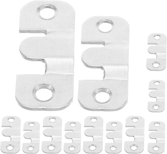 12 Stuks Roestvrijstalen Interlock Meubelclips voor Modulaire Bankverbindingen Stevige Schuifklemmen voor Sectiebanken Snelle Betrouwbare Bevestiging van Meubelstukken