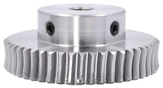 1/2 stuks wormwiel 1 module 15T/20T/25T/30T/35T/40T/50T/60T boring 5/6/8/12/14/15 mm S45C stalen wormas voor CNC-apparatuur(1 Module 30T Bore 8mm)