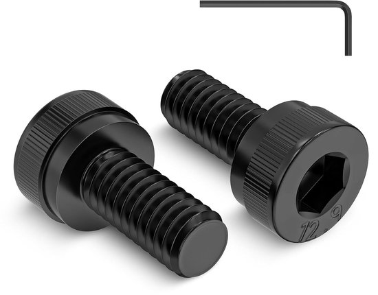 120 stuks M2 x 4 mm schroeven, cilinderschroeven met binnenzeskant