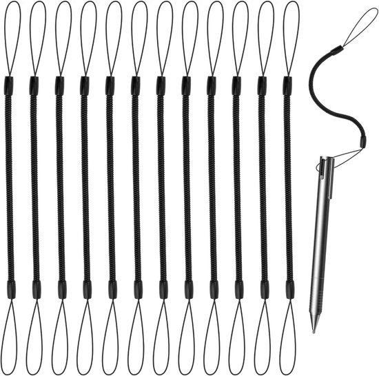 12st Elastisch Tether Lanyard, 24cm Touch Pen Tether Intrekbaar