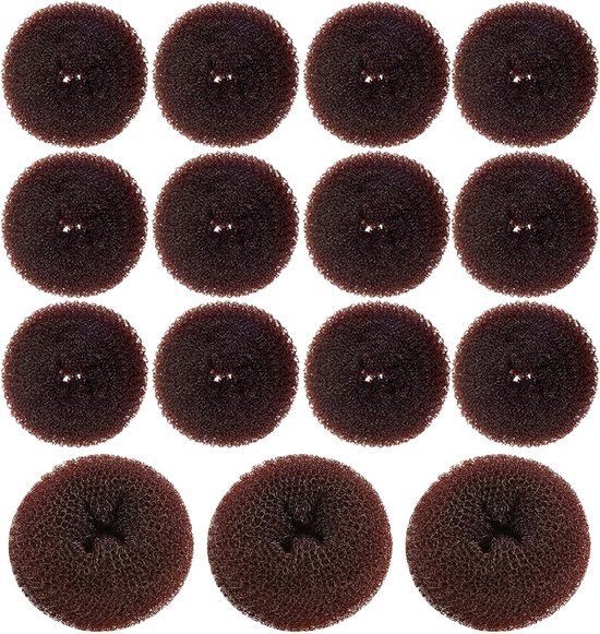 15 Stuks Delige Haardonut voor Knotjes Lichtgewicht Ballet Haardonuts met Elastische Banden Comfortabele Haaraccessoires voor Vrouwen Jongen Meisje voor Lange Dikke Haarstijlen