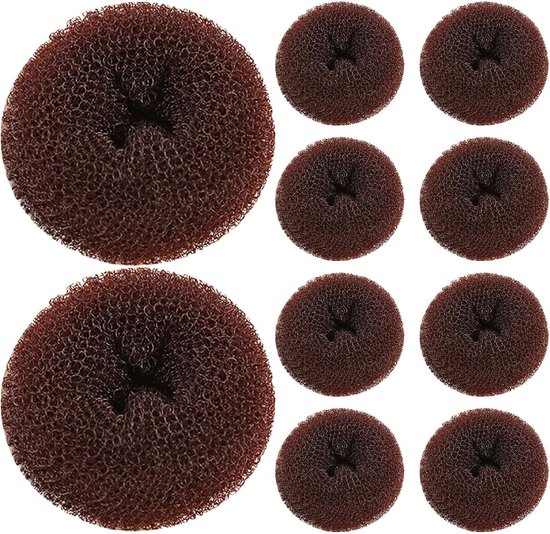 15 stuks Haarknotmakers: Balletknotjes, Haardonuts, Haarbanden, Accessoires, Donutvormers, Elastiekjes voor Dames, Meisjes en Kinderen