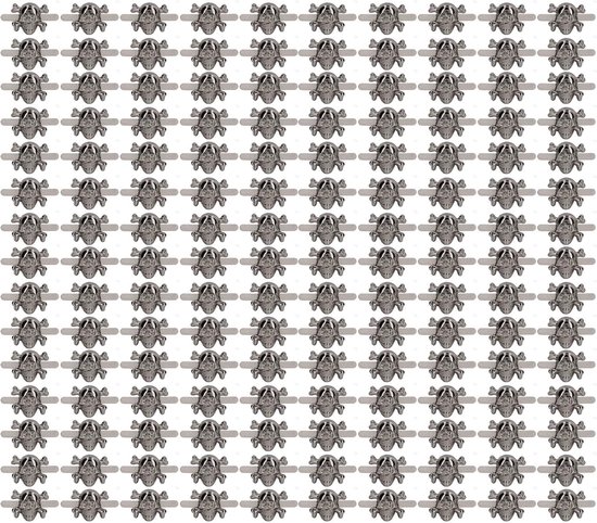 150 Stuks Gothic Schedel Klinknagels Metalen Studs DIY Accessoires voor Kleding Schoenen Tassen Punk Stijl Zinklegering Versieringen 15x13mm (Grijs)