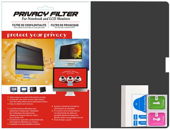 17" Privacy Screen Protector - Anti-Glans & Blauwlichtfilter van SenseAGE